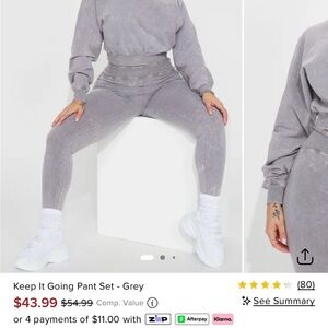 Fashion Nova Light Gray Jumpsuit